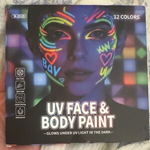 UV Face & Body Paint - 12 Colors